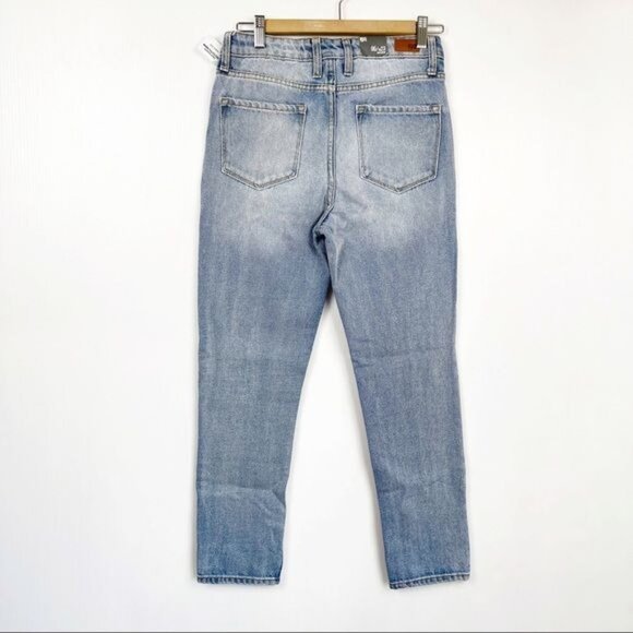 RSQ Light Wash distressed high waisted Boyfriend straight jeanssize 23 - Picture 3 of 8